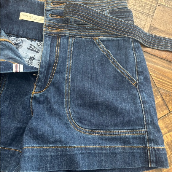 Anthropology Pilcro and the Letterpress Blue Jean Shorts with Paper Bag Waist - Picture 12 of 16